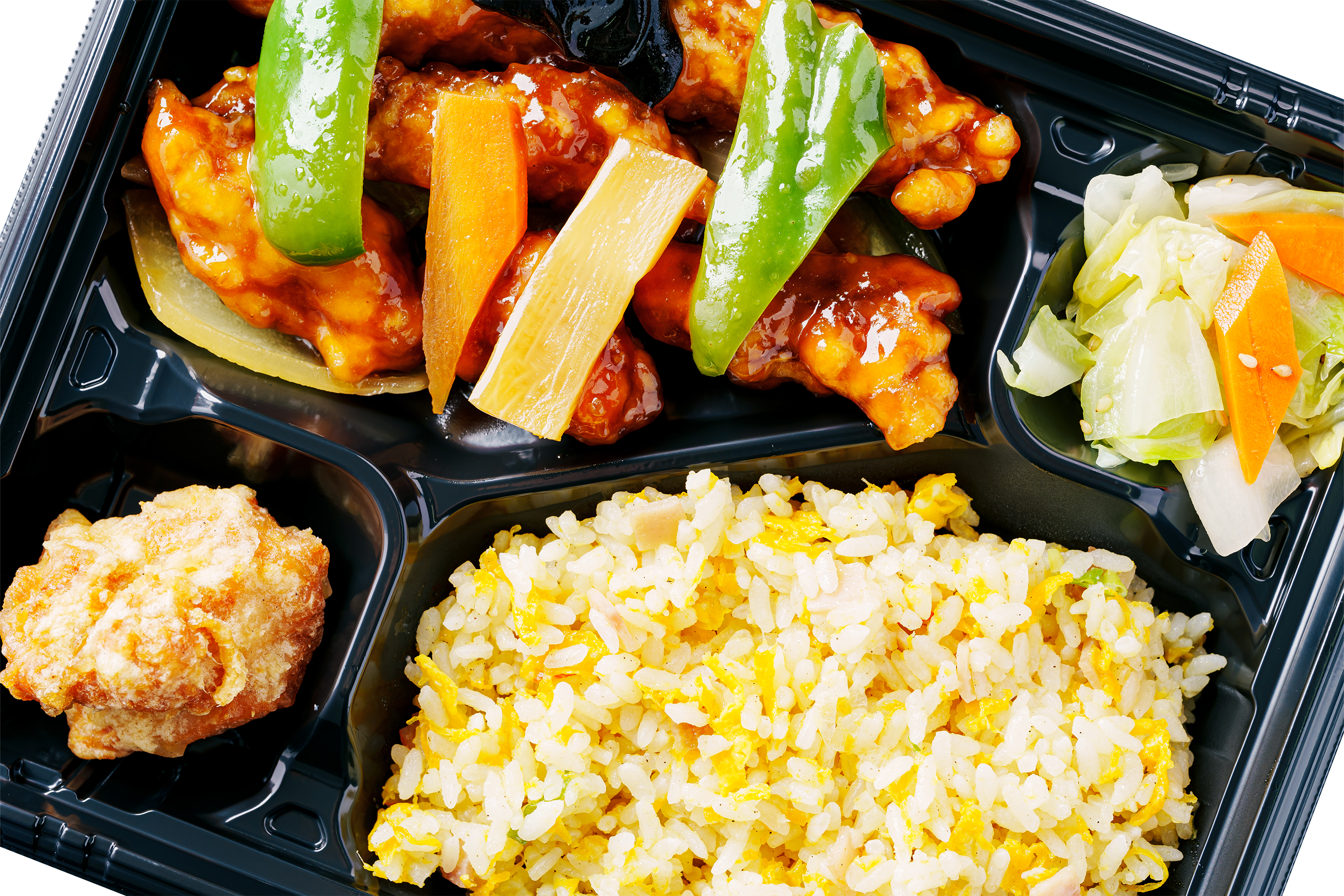 酢豚チャーハン弁当